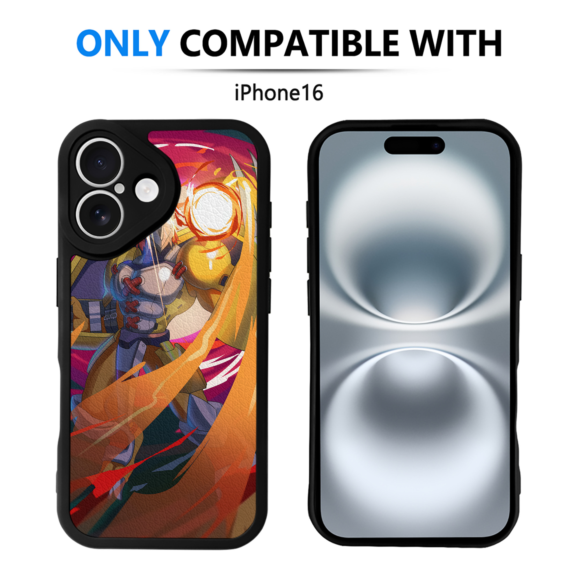 （画像用） Digimon デジタルモンスター/デジモン 【iPhone 16シリーズ対応】シリコンスマホケース（レザー調） 材質：シリコン